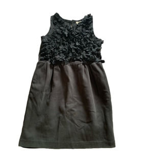 𝅺Crewcuts girls black party dress sz 6/7